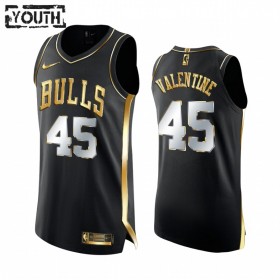 Chicago Bulls Trikot Denzel Valentine 45 2020-21 Schwarz Golden Edition Swingman - Kinder